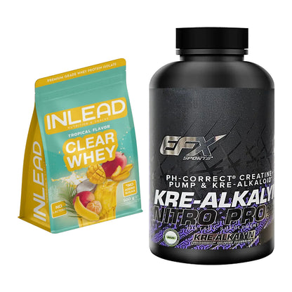 Muskelaufbau-Set: INLEAD Clear Whey + EFX Kre-Alkalyn PRO 120 – alle enthaltenen Artikel