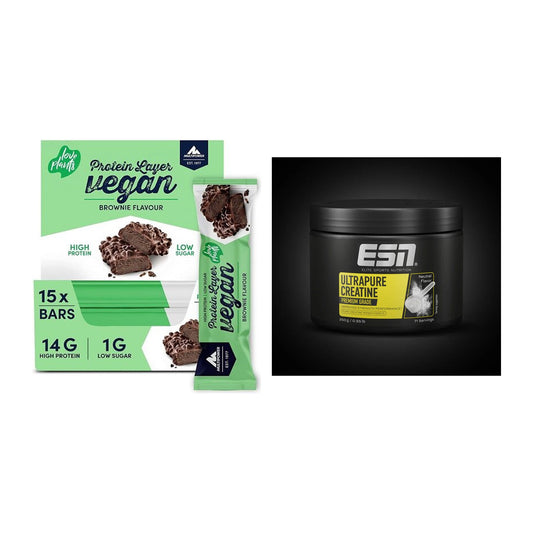 Muskelaufbau-Set: Multipower Vegan Protein + ESN Ultrapure Creatine – alle enthaltenen Artikel