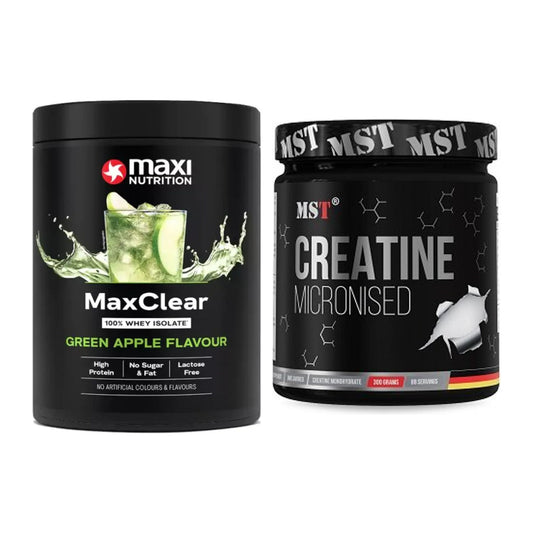Muskelaufbau-Set: MaxiNutrition MaxClear + MST Creatin Monohydrate – alle enthaltenen Artikel