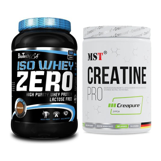 Muskelaufbau-Set: BioTech Iso Whey Zero + MST Creatin Pro CREAPURE – alle enthaltenen Artikel