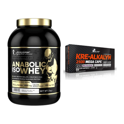 Muskelaufbau-Set: Kevin Levrone Anabolic + Olimp Kre Alkalyn 2500 – alle enthaltenen Artikel