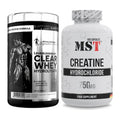 Muskelaufbau-Set: Kevin Levrone Clear Whey + MST Creatine HCL – alle enthaltenen Artikel