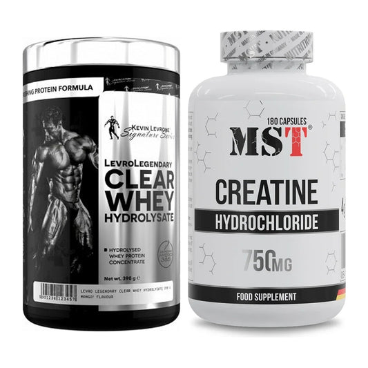 Muskelaufbau-Set: Kevin Levrone Clear Whey + MST Creatine HCL – alle enthaltenen Artikel