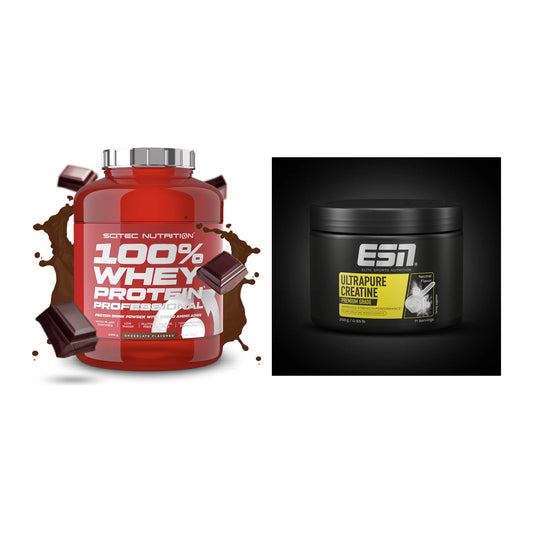 Muskelaufbau-Set: Scitec 100% Whey + ESN Ultrapure Creatine – alle enthaltenen Artikel