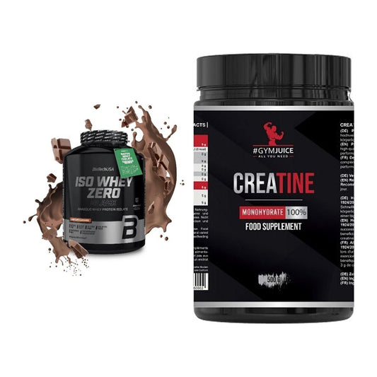 Muskelaufbau-Set: BioTech Iso Whey Zero + #GYMJUICE Creatine – alle enthaltenen Artikel