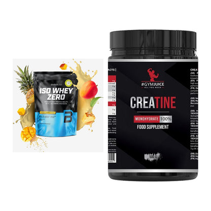 Muskelaufbau-Set: BioTech Iso Whey Zero + #GYMJUICE Creatine – alle enthaltenen Artikel