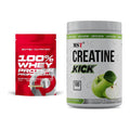 Muskelaufbau-Set: Scitec 100% Whey Protein + MST Creatine Kick 1000g – alle enthaltenen Artikel