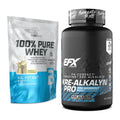 Muskelaufbau-Set: BioTech 100% Pure Whey 400g + EFX Kre-Alkalyn PRO – alle enthaltenen Artikel