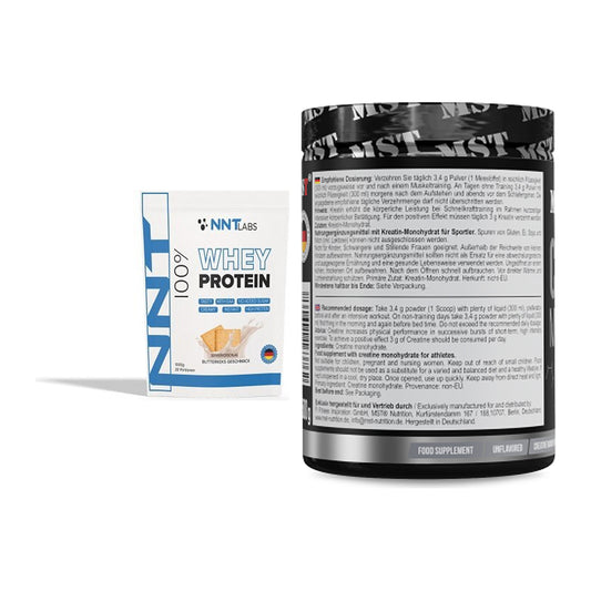 Muskelaufbau-Set: NNT Whey 1000g + MST Creatin Monohydrate – alle enthaltenen Artikel