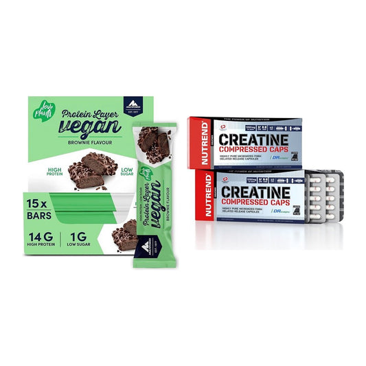 Muskelaufbau-Set: Multipower Vegan Protein + Nutrend Creatine – alle enthaltenen Artikel