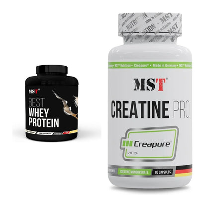 Muskelaufbau-Set: MST Best Whey Protein + MST Creatine Pro CREAPURE – alle enthaltenen Artikel