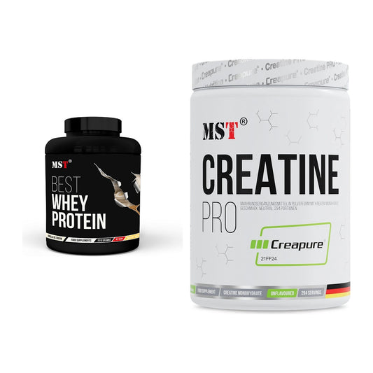 Muskelaufbau-Set: MST Best Whey Protein + MST Creatin Pro CREAPURE – alle enthaltenen Artikel