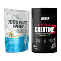 Muskelaufbau-Set: BioTech 100% Pure Whey + Weider Intense Pure – alle enthaltenen Artikel