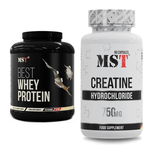 Muskelaufbau-Set: MST Best Whey Protein + MST Creatin HCL – alle enthaltenen Artikel