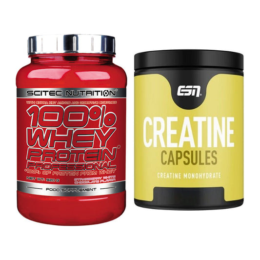Muskelaufbau-Set: Scitec 100% Whey + ESN Ultrapure Creatine – alle enthaltenen Artikel