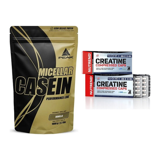 Muskelaufbau-Set: Peak Micellar Casein + Nutrend Creatine – alle enthaltenen Artikel