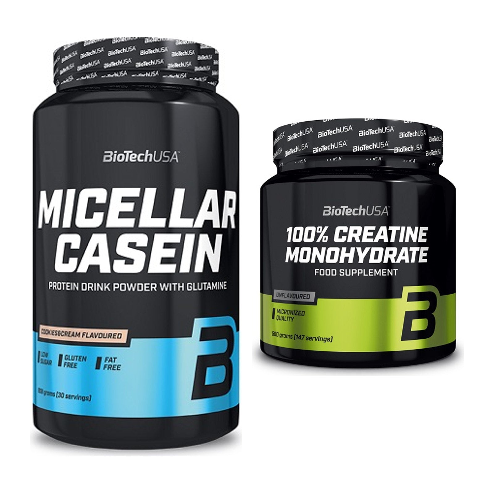 Muskelaufbau-Set: BioTech Micellar Casein + BioTech Creatine – alle enthaltenen Artikel
