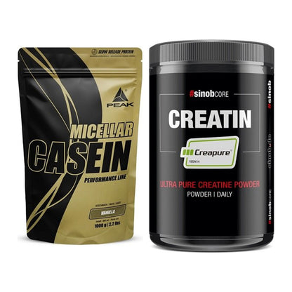 Muskelaufbau-Set: Peak Micellar Casein + Sinob Creatin CREAPURE – alle enthaltenen Artikel