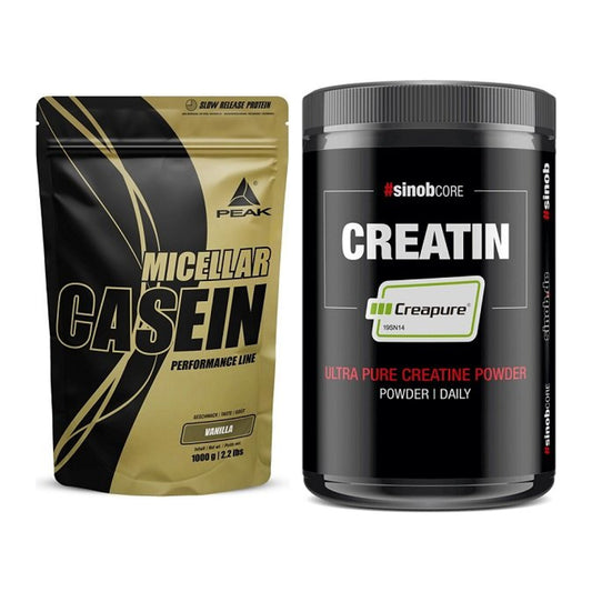 Muskelaufbau-Set: Peak Micellar Casein + Sinob Creatin CREAPURE – alle enthaltenen Artikel