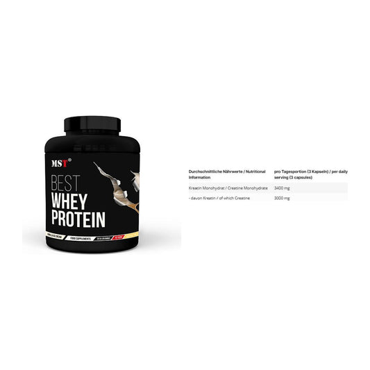 Muskelaufbau-Set: MST Best Whey Protein + INLEAD Creatine Monohydrate – alle enthaltenen Artikel