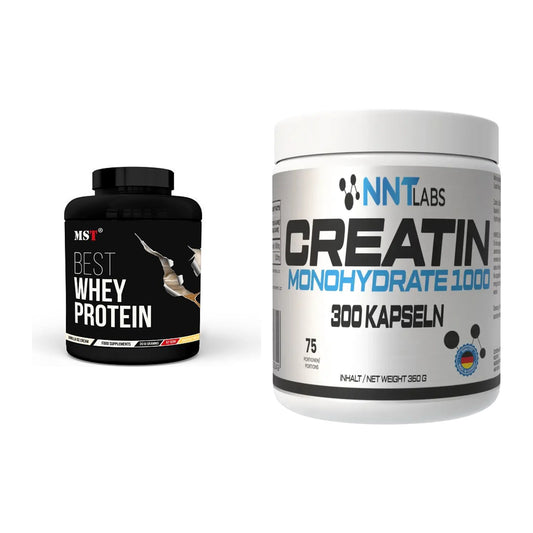 Muskelaufbau-Set: MST Best Whey Protein + NNT Creatin 1000 mg – alle enthaltenen Artikel