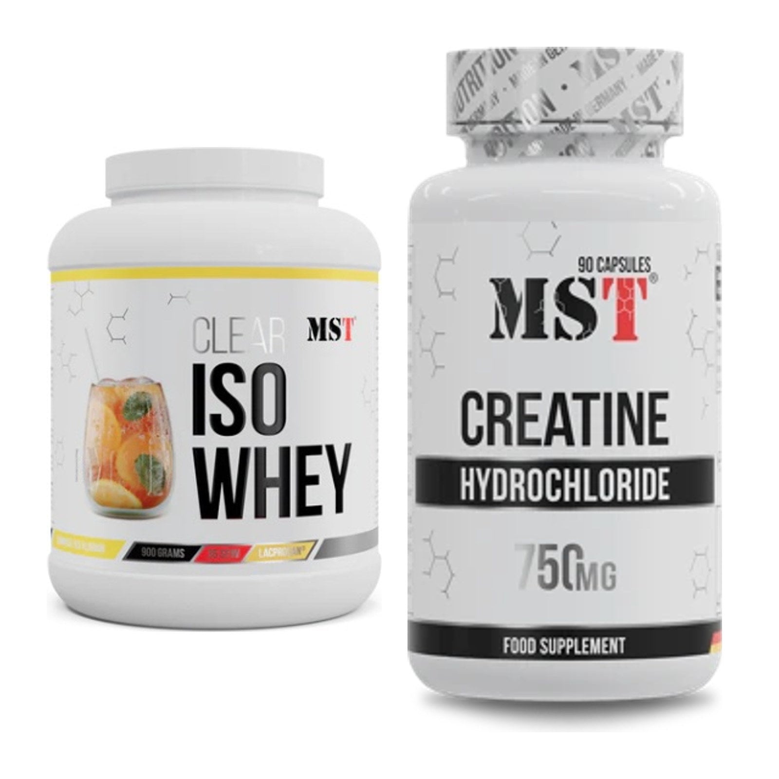 Muskelaufbau-Set: MST Iso Clear + MST Creatin HCL – alle enthaltenen Artikel