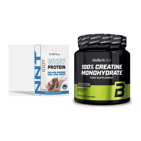 Muskelaufbau-Set: NNT Whey + BioTech Creatine Monohydrate – alle enthaltenen Artikel