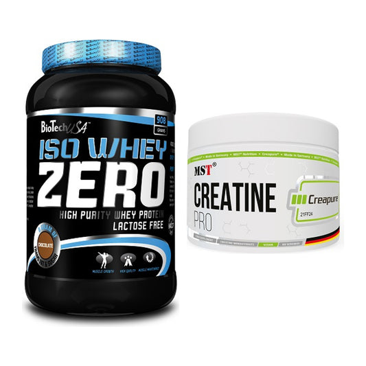 Muskelaufbau-Set: BioTech Iso Whey Zero + MST Creatin Pro CREAPURE – alle enthaltenen Artikel