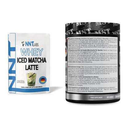 Muskelaufbau-Set: NNT Whey ICED MATCHA LATTE + MST Creatin Monohydrate – alle enthaltenen Artikel