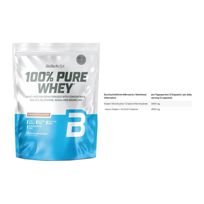 Muskelaufbau-Set: BioTech 100% Pure Whey + INLEAD Creatine – alle enthaltenen Artikel