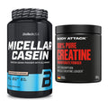Muskelaufbau-Set: BioTech Micellar Casein + Body Attack 100% Pure – alle enthaltenen Artikel