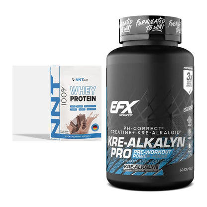 Muskelaufbau-Set: NNT Whey + EFX Kre-Alkalyn PRO – alle enthaltenen Artikel