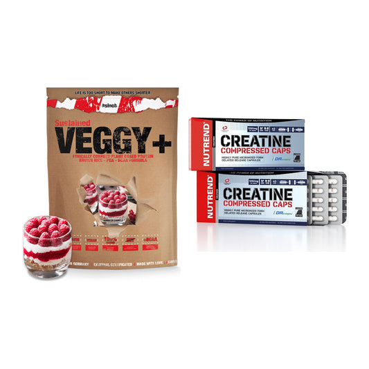 Muskelaufbau-Set: Sinob VEGGY + VEGAN + Nutrend Creatine – alle enthaltenen Artikel