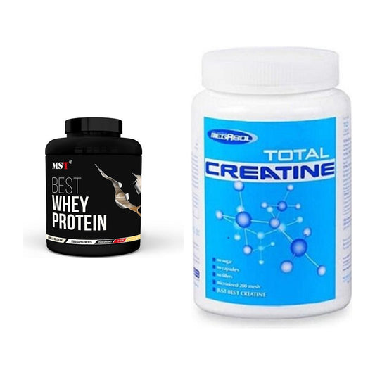 Muskelaufbau-Set: MST Best Whey Protein + Megabol Total Creatine – alle enthaltenen Artikel
