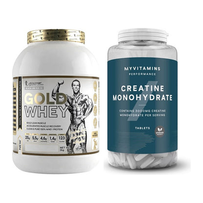 Muskelaufbau-Set: Kevin Levrone Gold Whey + MyProtein MyVitamins – alle enthaltenen Artikel
