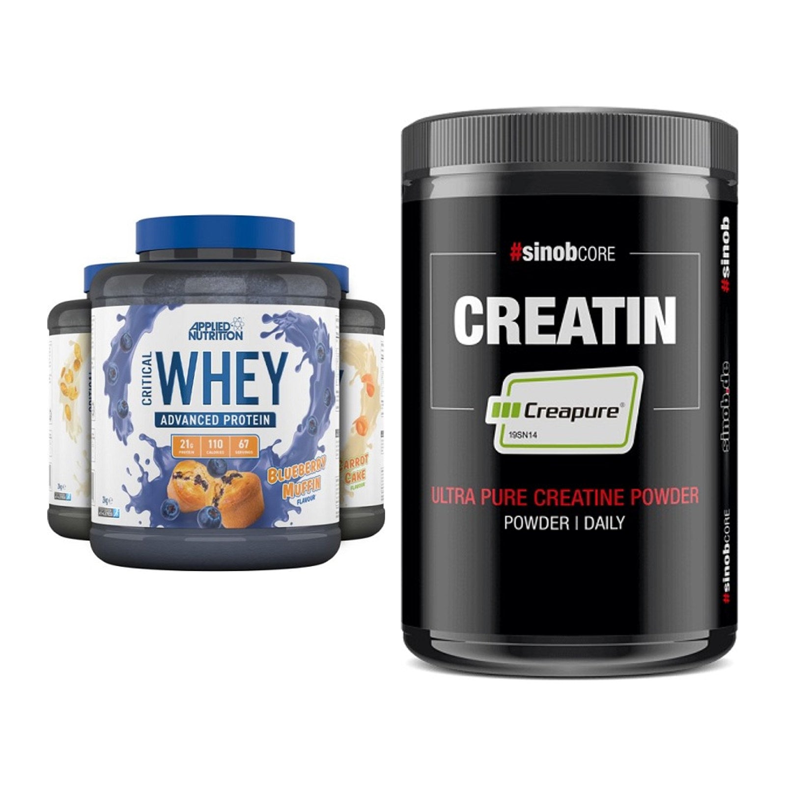 Muskelaufbau-Set: Applied Nutrition + Sinob Creatin CREAPURE – alle enthaltenen Artikel