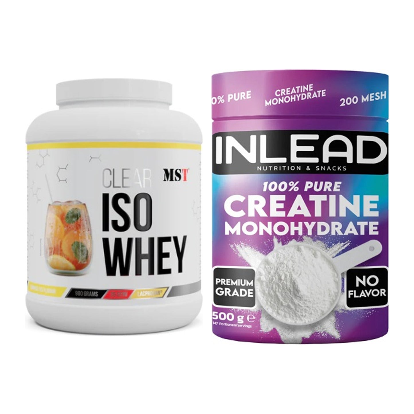 Muskelaufbau-Set: MST Iso Clear + INLEAD Creatine Monohydrate – alle enthaltenen Artikel