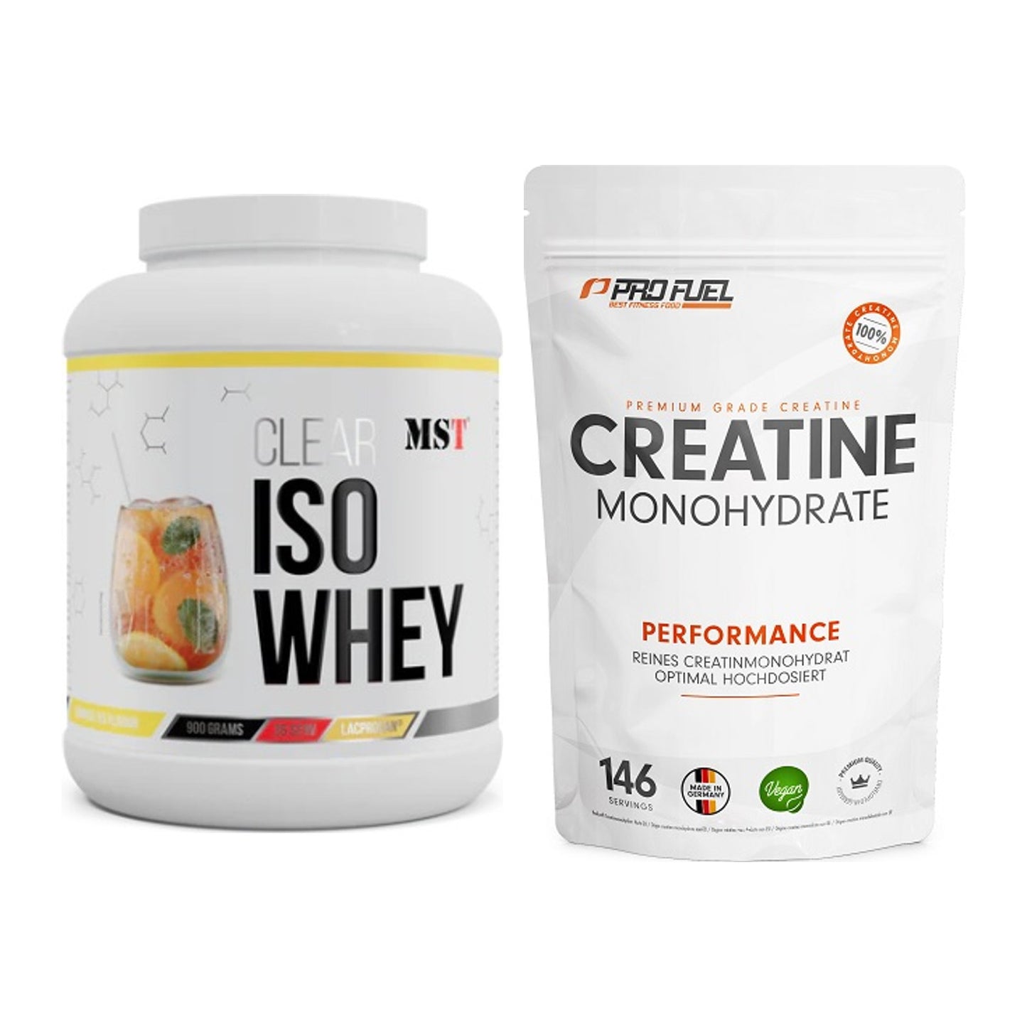 Muskelaufbau-Set: MST Iso Clear + ProFuel Creatine Monohydrate – alle enthaltenen Artikel