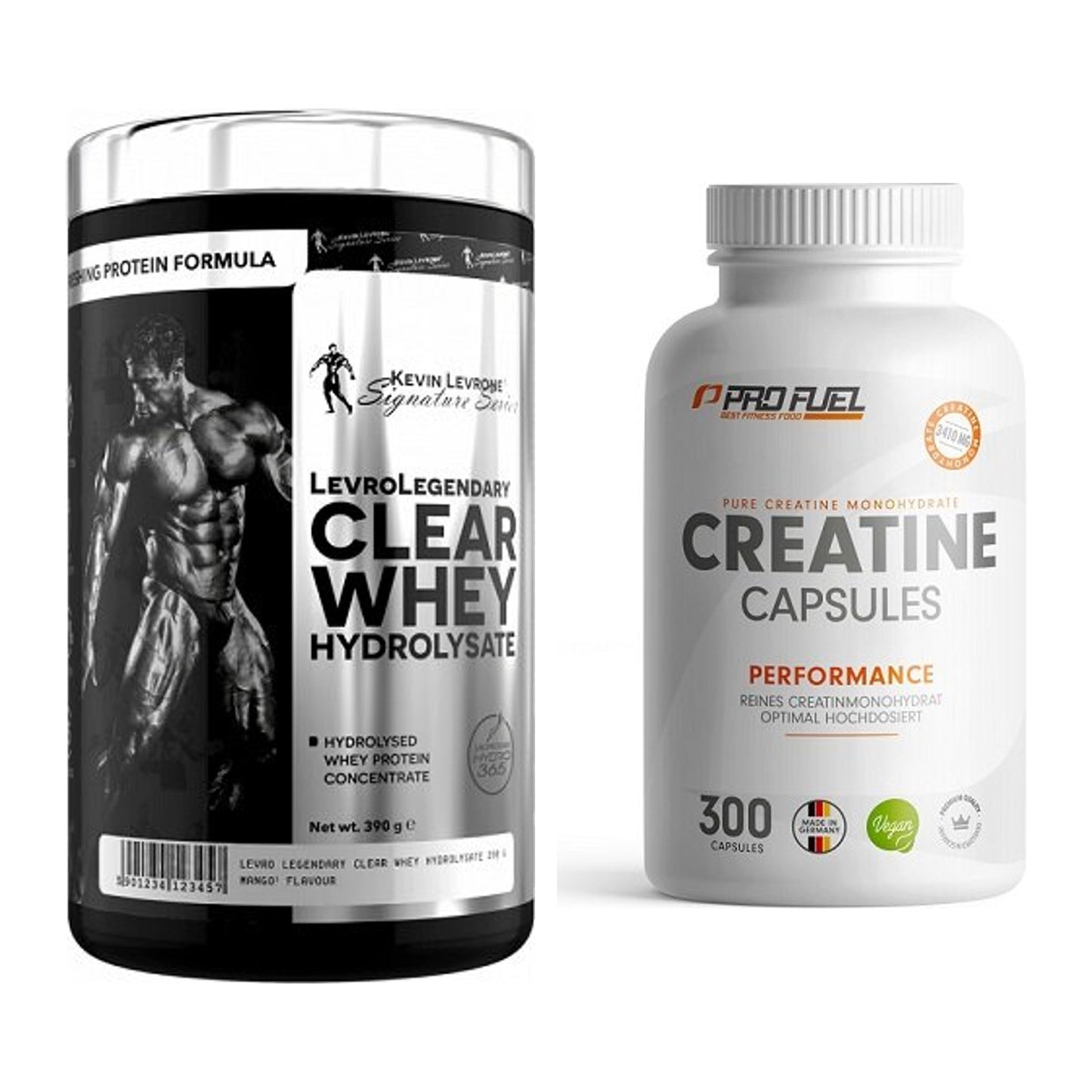 Muskelaufbau-Set: Kevin Levrone Clear Whey + ProFuel Creatine – alle enthaltenen Artikel