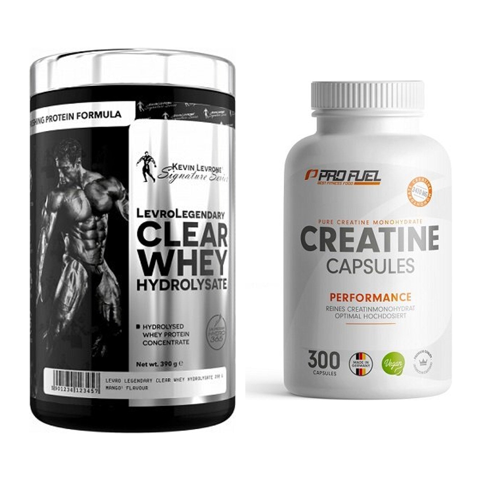 Muskelaufbau-Set: Kevin Levrone Clear Whey + ProFuel Creatine – alle enthaltenen Artikel