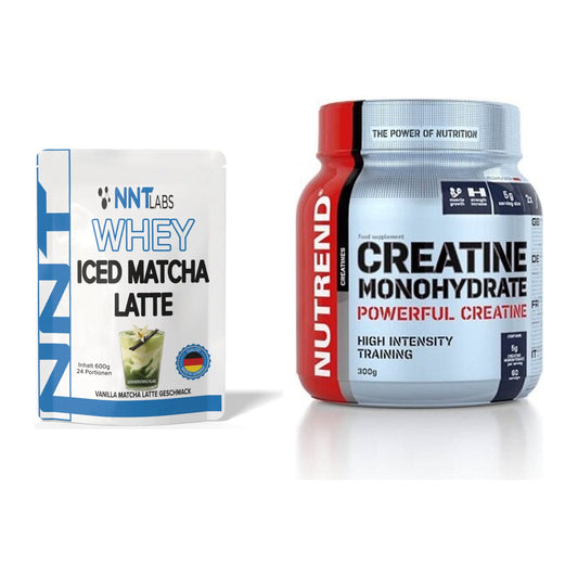 Muskelaufbau-Set: NNT Whey ICED MATCHA + Nutrend Creatine – alle enthaltenen Artikel