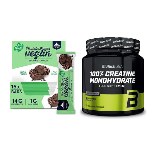 Muskelaufbau-Set: Multipower Vegan Protein + BioTech Creatine – alle enthaltenen Artikel