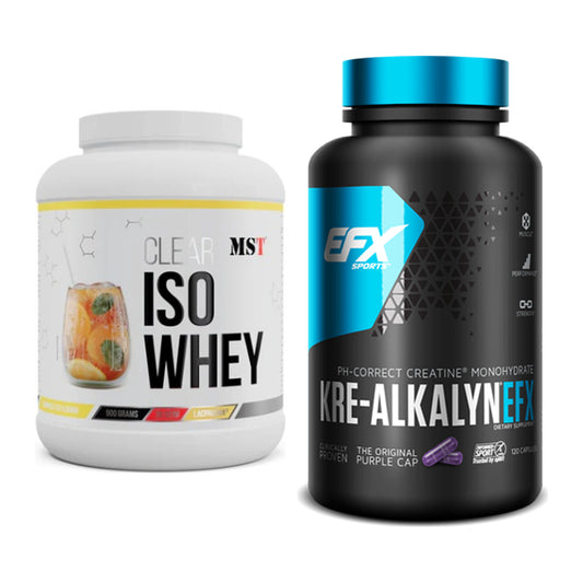 Muskelaufbau-Set: MST Iso Clear + EFX Kre-Alkalyn – alle enthaltenen Artikel