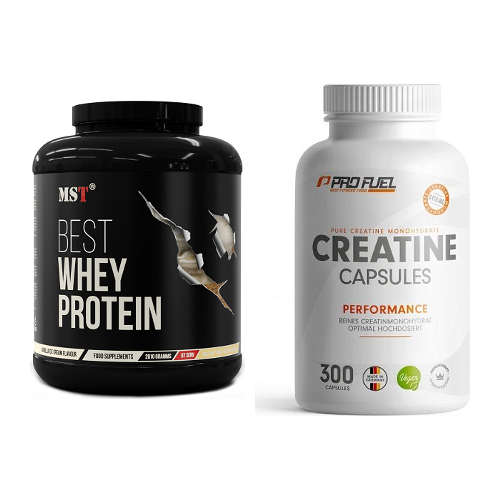 Muskelaufbau-Set: MST Best Whey Protein + ProFuel Creatine – alle enthaltenen Artikel