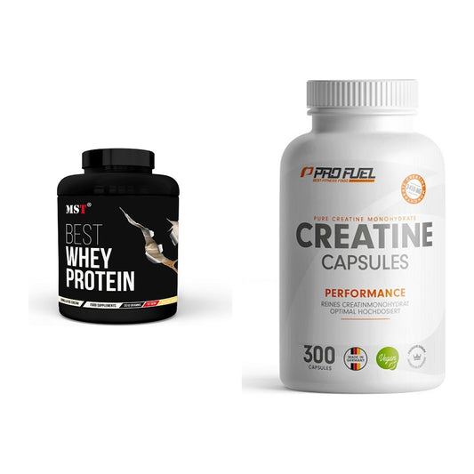 Muskelaufbau-Set: MST Best Whey Protein + ProFuel Creatine Monohydrate – alle enthaltenen Artikel