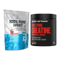 Muskelaufbau-Set: BioTech 100% Pure Whey + Body Attack 100% Pure – alle enthaltenen Artikel