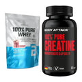 Muskelaufbau-Set: BioTech 100% Pure Whey + Body Attack 100% Pure – alle enthaltenen Artikel