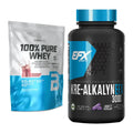 Muskelaufbau-Set: BioTech 100% Pure Whey + EFX Kre-Alkalyn 3000 – alle enthaltenen Artikel