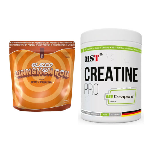 Muskelaufbau-Set: Nanosupps Whey Protein + MST Creatin Pro CREAPURE – alle enthaltenen Artikel