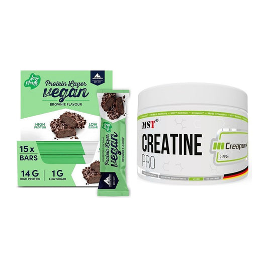 Muskelaufbau-Set: Multipower Vegan Protein + MST Creatin Pro CREAPURE – alle enthaltenen Artikel